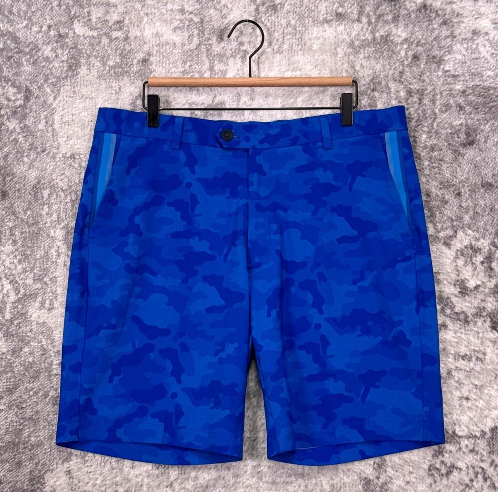 G/FORE Shorts 36 Mens Maverick Hybrid Blue Camouflage 9" Golf